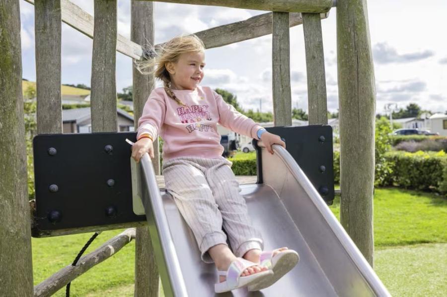 adventure playground on the caravan park at Doniford Bay Holiday Park