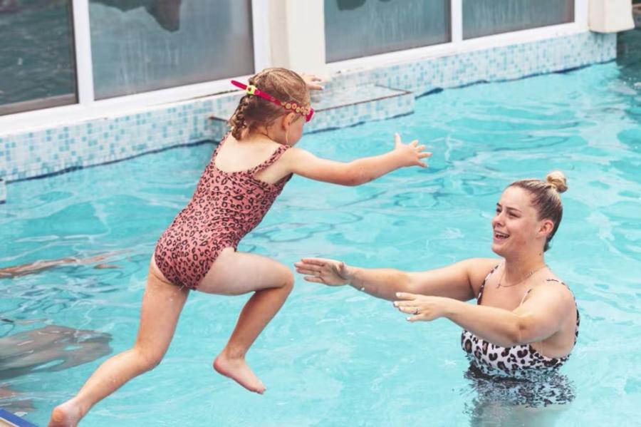 outdoor swimming pool at Doniford Bay Holiday Park