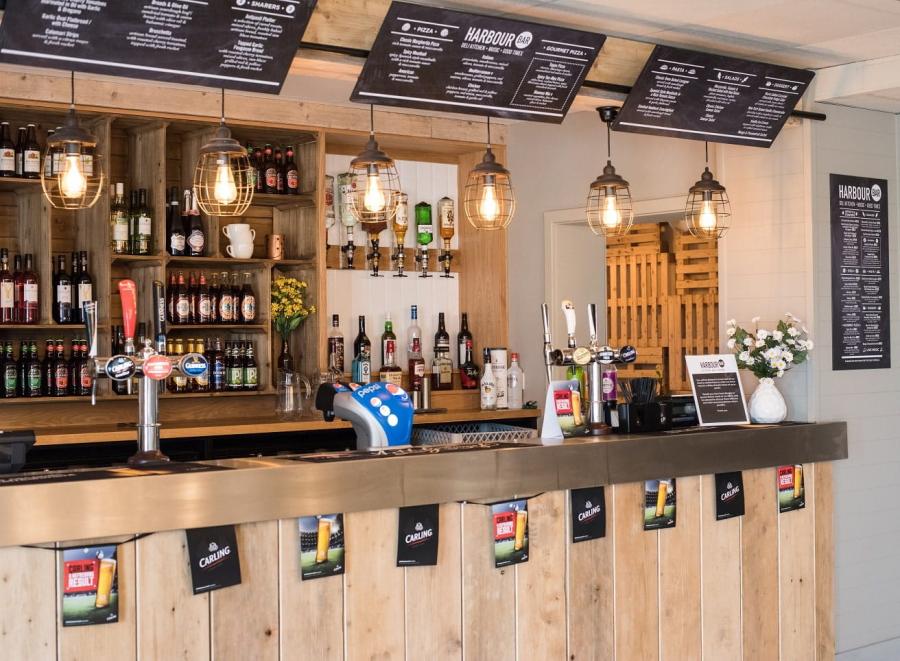 the bar at Nodes Point Holiday Park
