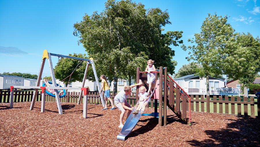 adventure playground at St Margaret’s Bay Holiday Park