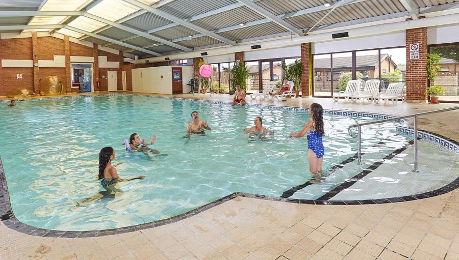 fantastic indoor swimming pool at St Margaret’s Bay Holiday Park