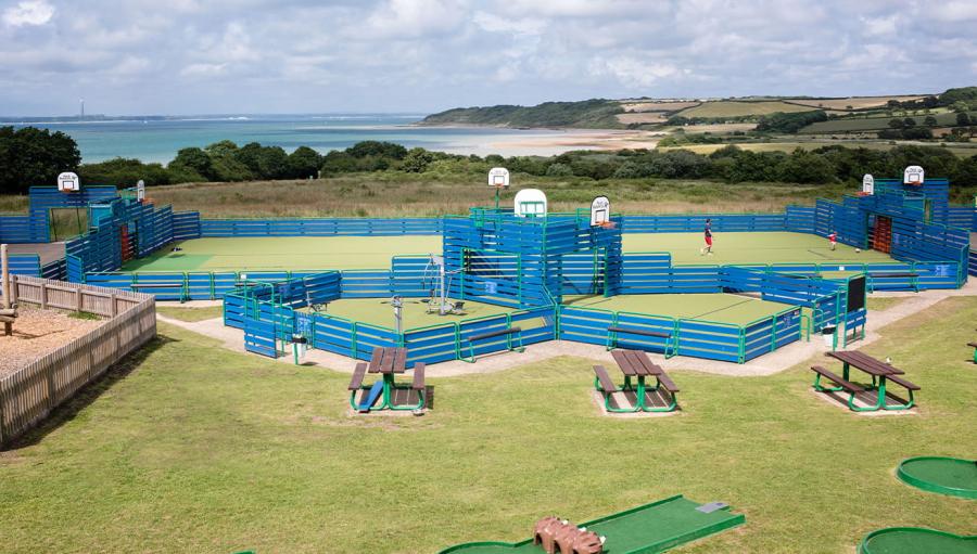 outdoor adventure area at Thorness Bay Holiday Park