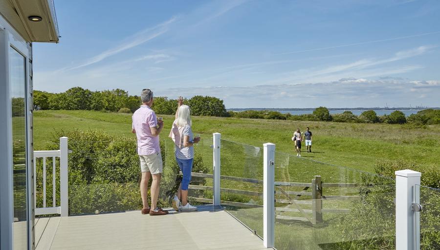 looking out to the countrside on the isle of wight