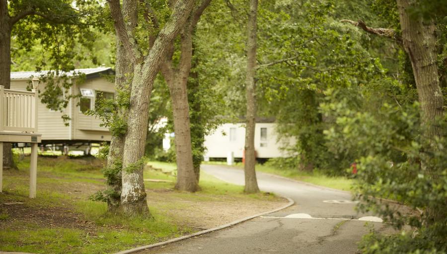 caravans at Thorness Bay Holiday Park