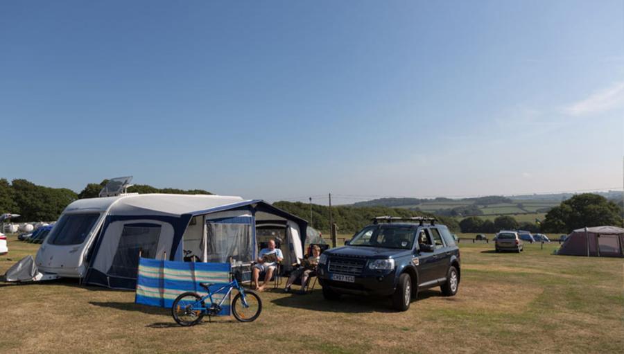 touring caravan pitches at Thorness Bay Holiday Park