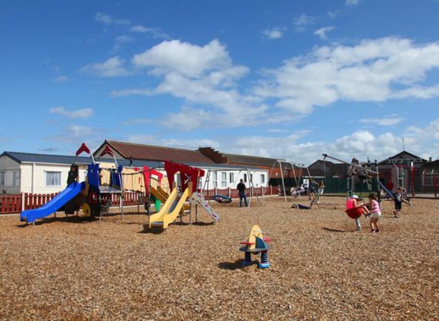 the adventure playground at Golden Sands Holiday Park