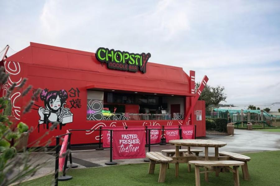 enjoy some food at chopstix