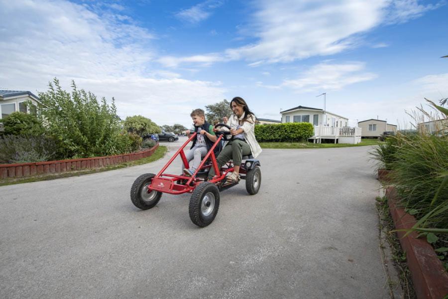 go karts around the caravan site