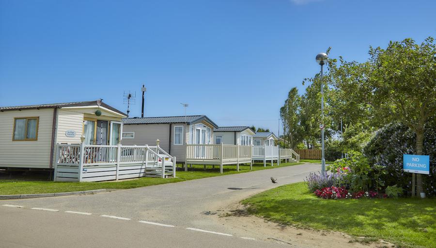 static caravans in caister on sea at California Cliffs Holiday Park