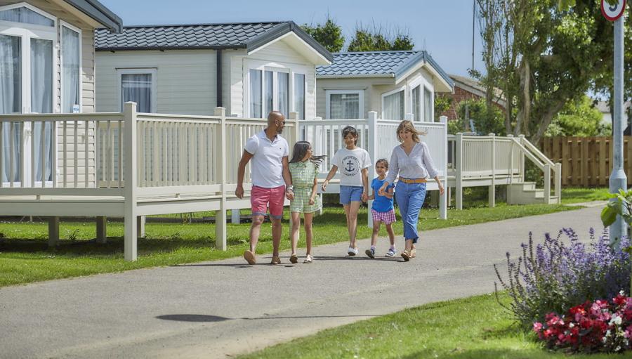 luxury lodges in caister on sea at California Cliffs Holiday Park