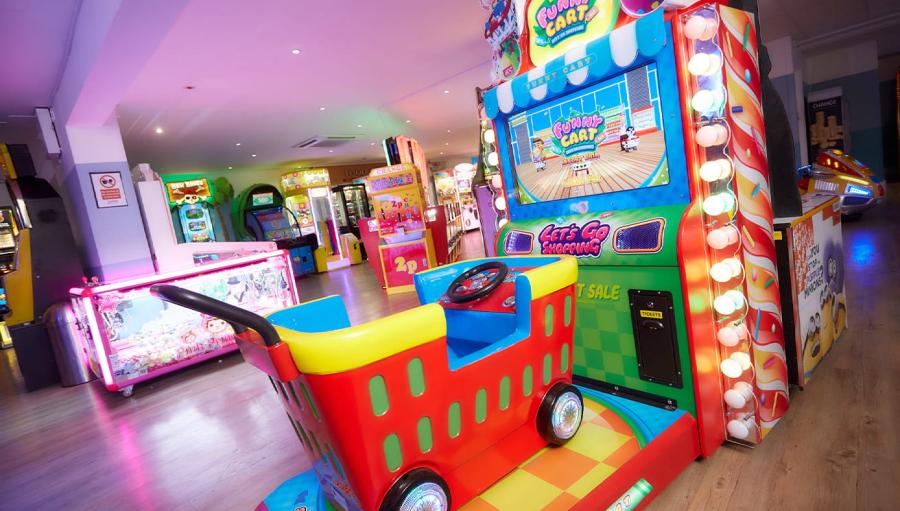 indoor kids play area at California Cliffs Holiday Park