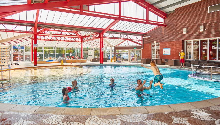 the indoor swimming pool at Cherry Tree Holiday Park