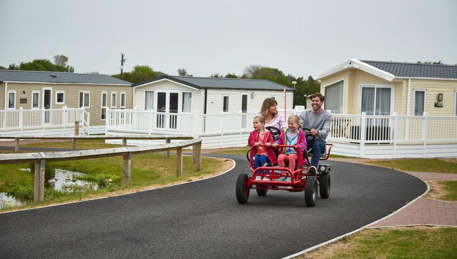 exploring Cherry Tree Holiday Park on the go karts