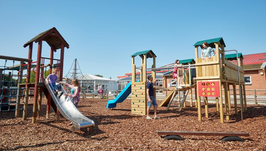 the kids adventure playground at Cherry Tree Holiday Park