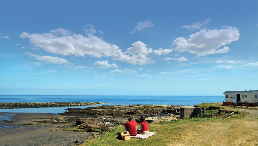 static caravans by the beach in Noirthumberland at Church Point Holiday Park