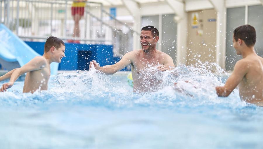 the indoor swimming pool at Heacham Beach Holiday Park