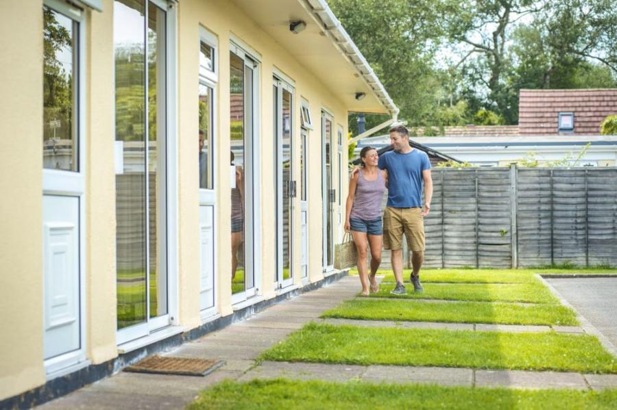Sandy Glade Holiday Park chalets and lodges in Somerset