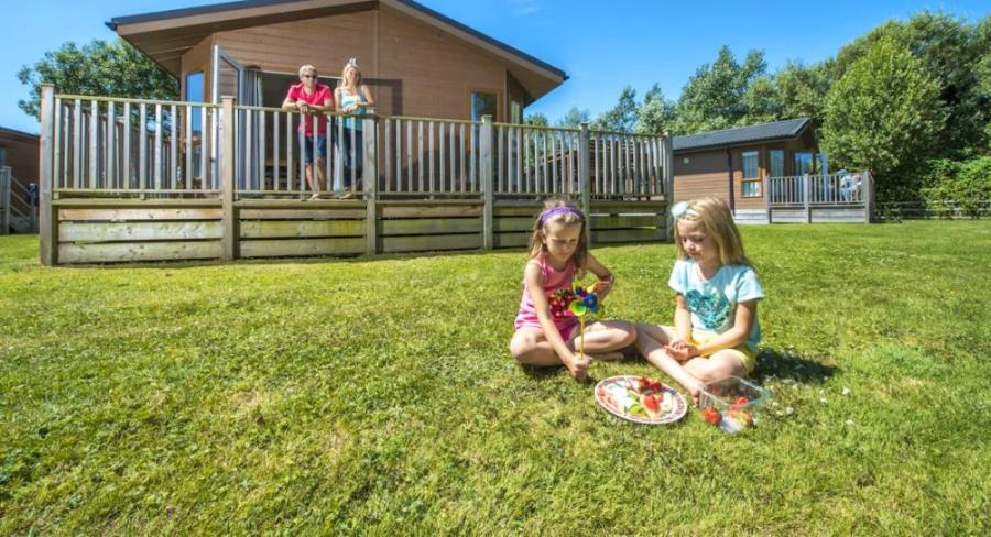 having fun outside at Sandy Meadows Lodge Park