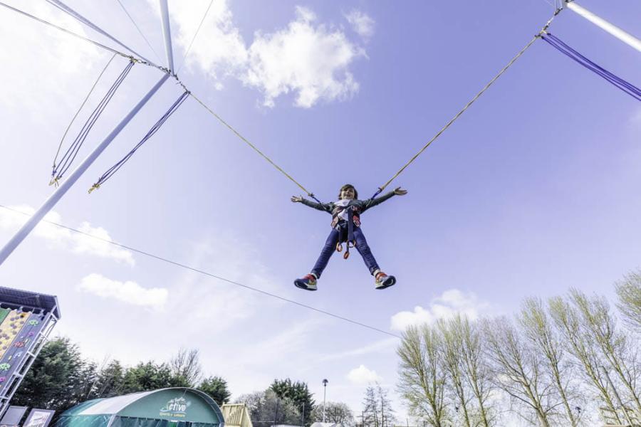 bungee trampolines at Southview Holiday Park