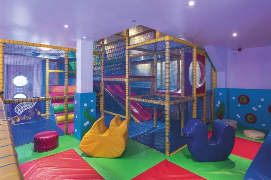 the indoor soft play area at Church Farm Holiday Park