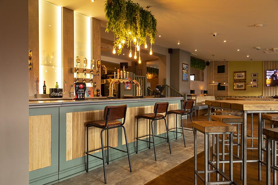 the bar on site at Coghurst Hall Holiday Park