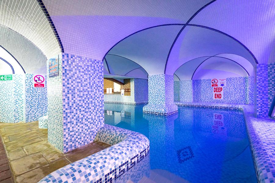 the amazing swimming pool at Coghurst Hall Sussex, caravan Parks in Hastings
