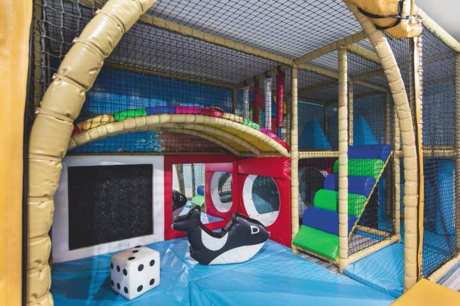 indoor soft play area at Combe Haven Holiday Park