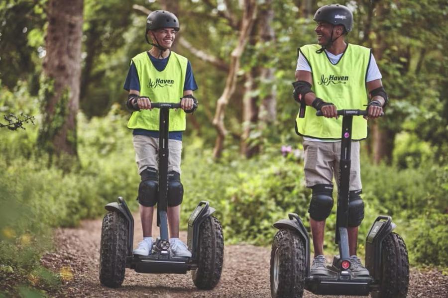 segways for hire at Combe Haven Holiday Park