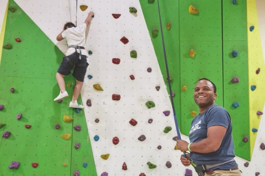 Combe Haven Holiday Park climbing wall
