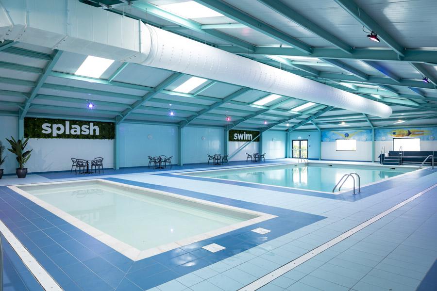 the indoor pools at Felixstowe Beach Holiday Park