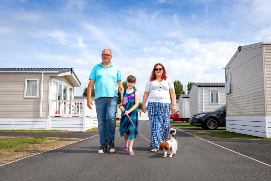 modern caravan park in suffolk
