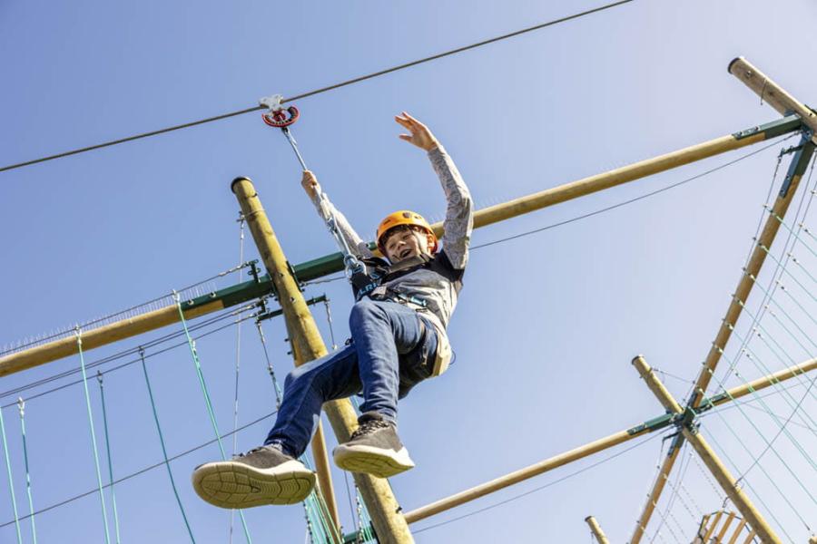 high ropes course at Southview Holiday Park