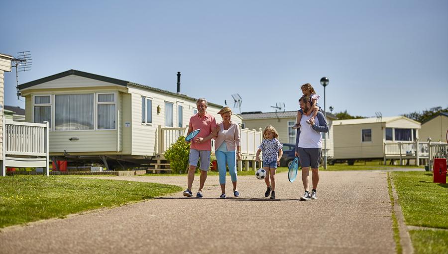 caravan holidays by the beach at a Suffolk caravan park