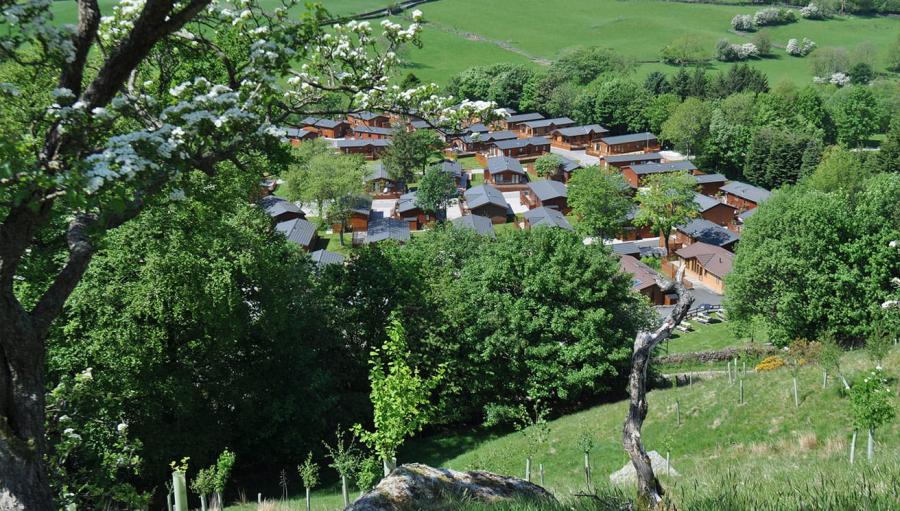 looking down on Limefitt Holiday Park
