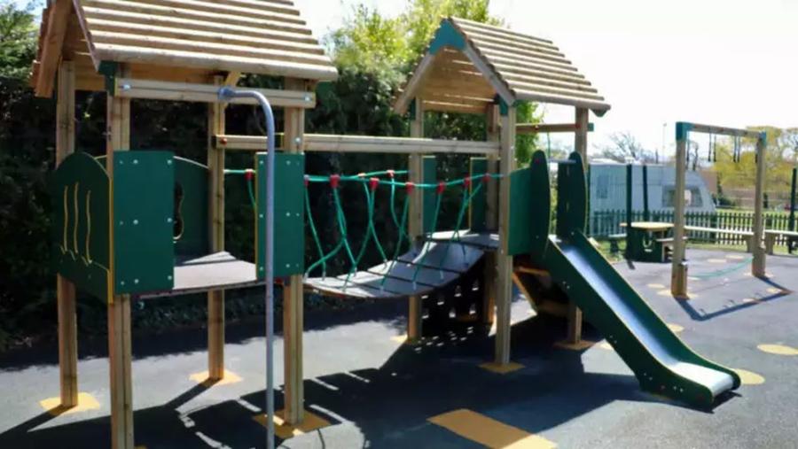 adventure playground at Lytton Lawn Touring Park