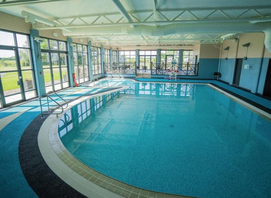 Mill Rythe Holiday Park indoor pool with views