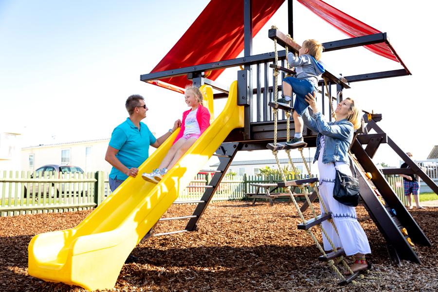 the adventure playground at Pevensey Bay Holiday Park