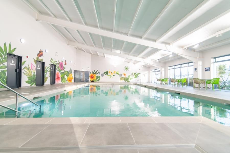 the indoor swimming pool at Pevensey Bay, Eastbourne caravan park