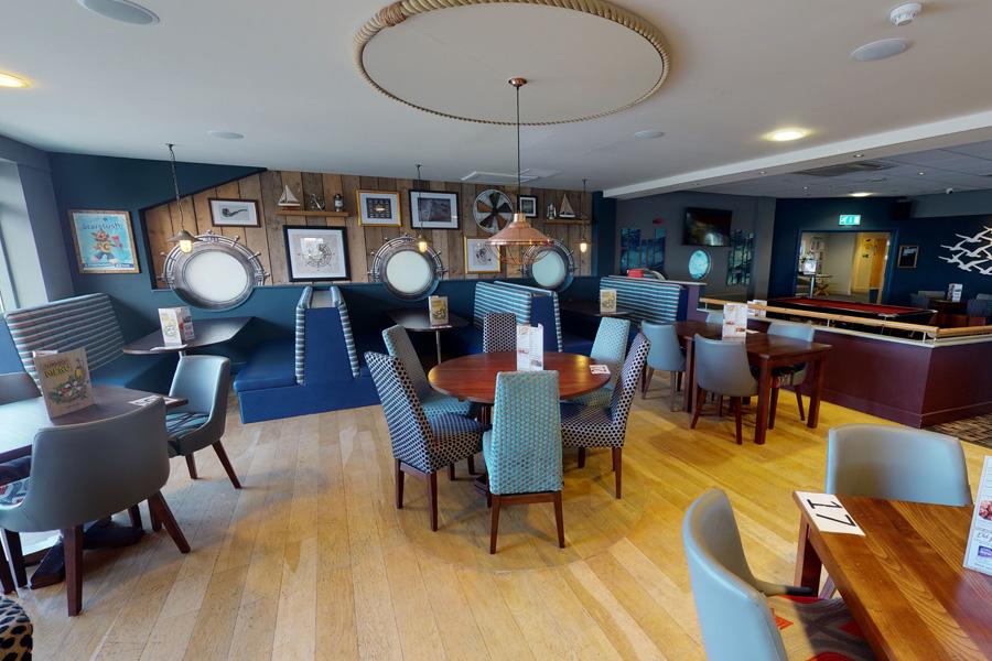 inside the bar area at Pevensey Bay Holiday Park