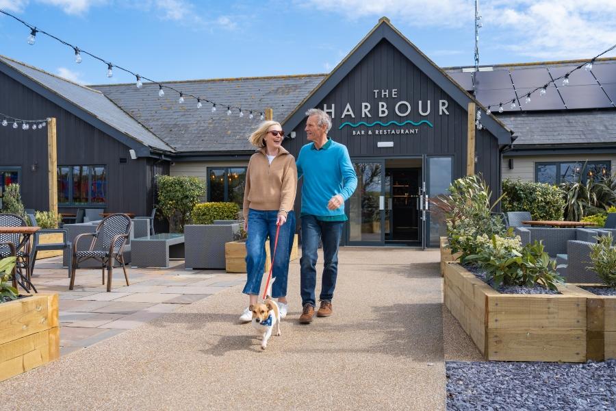 the club house enterance at Rye Harbour Holiday Park
