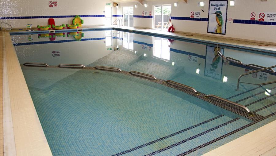 indoor pool on the caravan site in lincolnshire