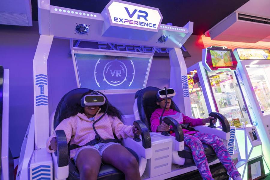 the virtual reality experience at Camber Sands Holiday Park