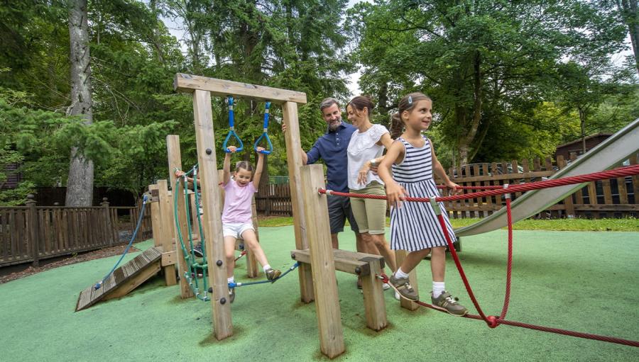 kids adventure playground at White Cross Bay Holiday Park