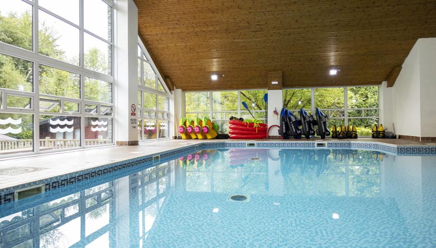indoor pool at White Cross Bay Holiday Park