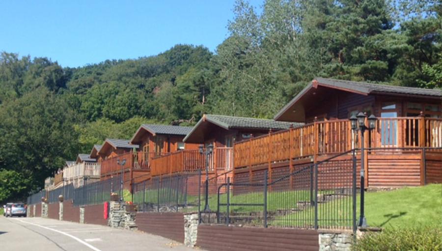 lodges for hire at White Cross Bay Holiday Park