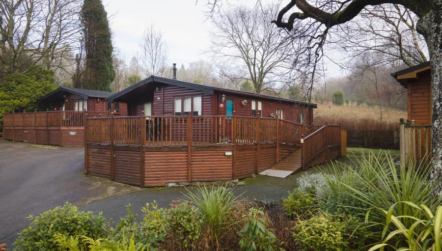 lodges in the lake district at White Cross Bay Holiday Park