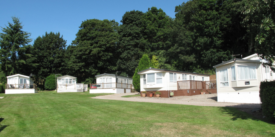 static caravan holidays in the woods at Blairgowrie Holiday Park