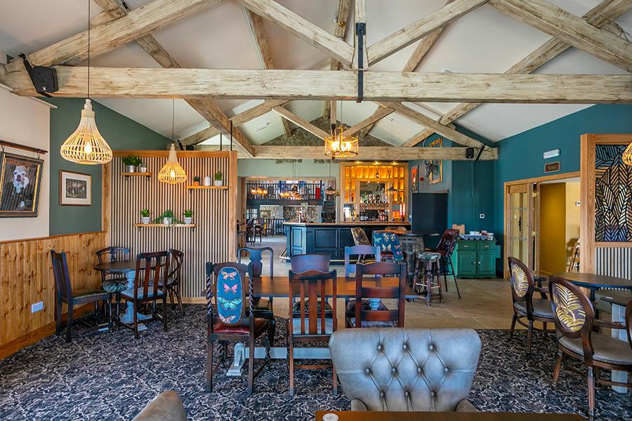 inside the restuarant at Bowland fell Holiday Park