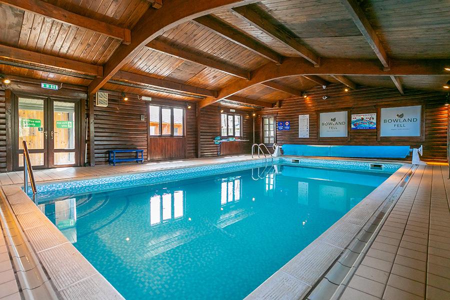 indoor swimming pool at Bowland fell Holiday Park in the Yoskhire Dales
