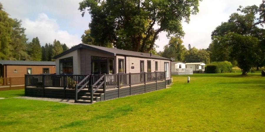 luxury caravans on site